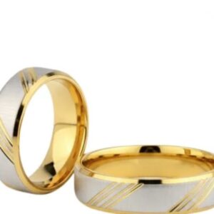 Aliança Banhada a Ouro 18k com Prata 925 Diamantada