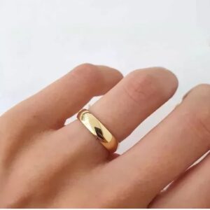 Aliança Clássica 3mm Banhada a Ouro 18K | Elegância no Dia a Dia