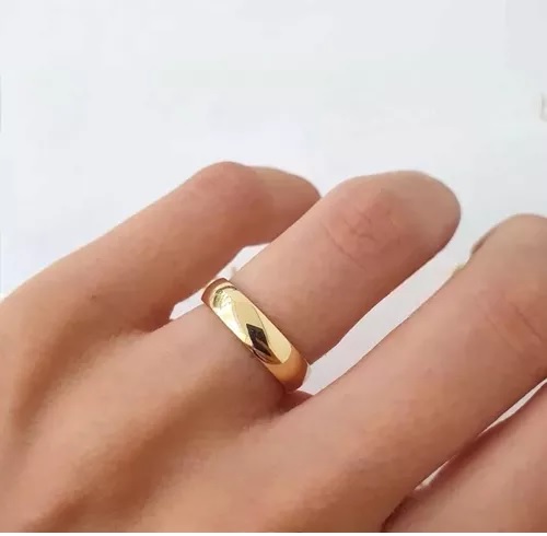 Aliança Clássica 3mm Banhada a Ouro 18K | Elegância no Dia a Dia